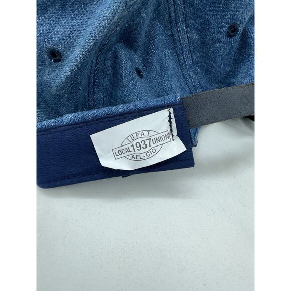 Local Union 1937 Baseball Hat Denim Logo Mechanics and Aerospace UnionWorker VTG - Picture 4 of 8